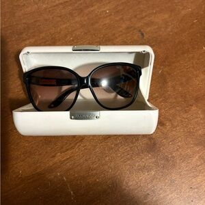 Jimmy Choo Black cheetah print Frames with Brown Lenses Sunglasses